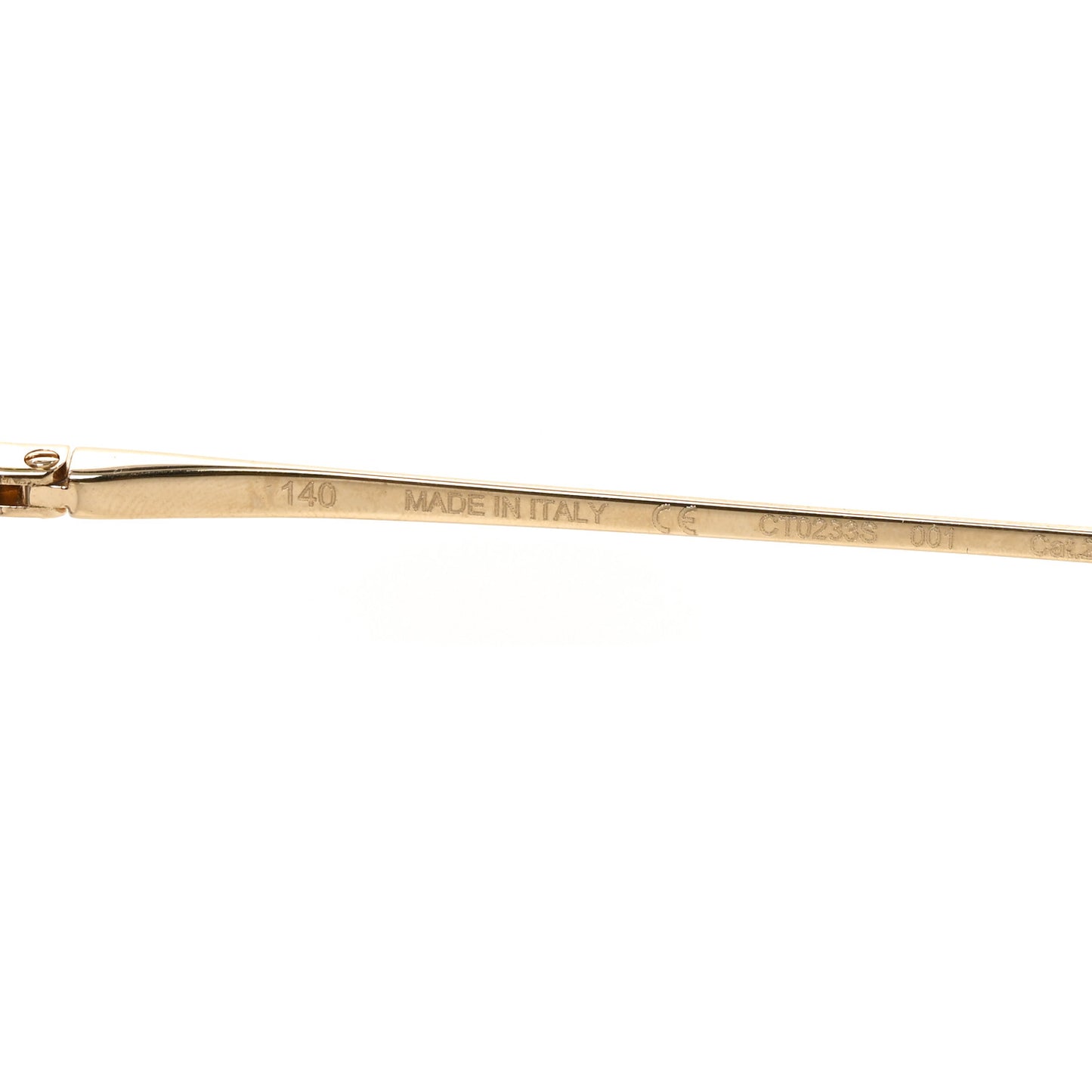 Panthere De Cartier Aviator Sunglasses CT0233S Gold