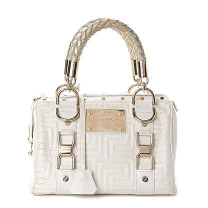 Versace Nappa Barocco Couture Snap Out Of It Bag White 1 of 7