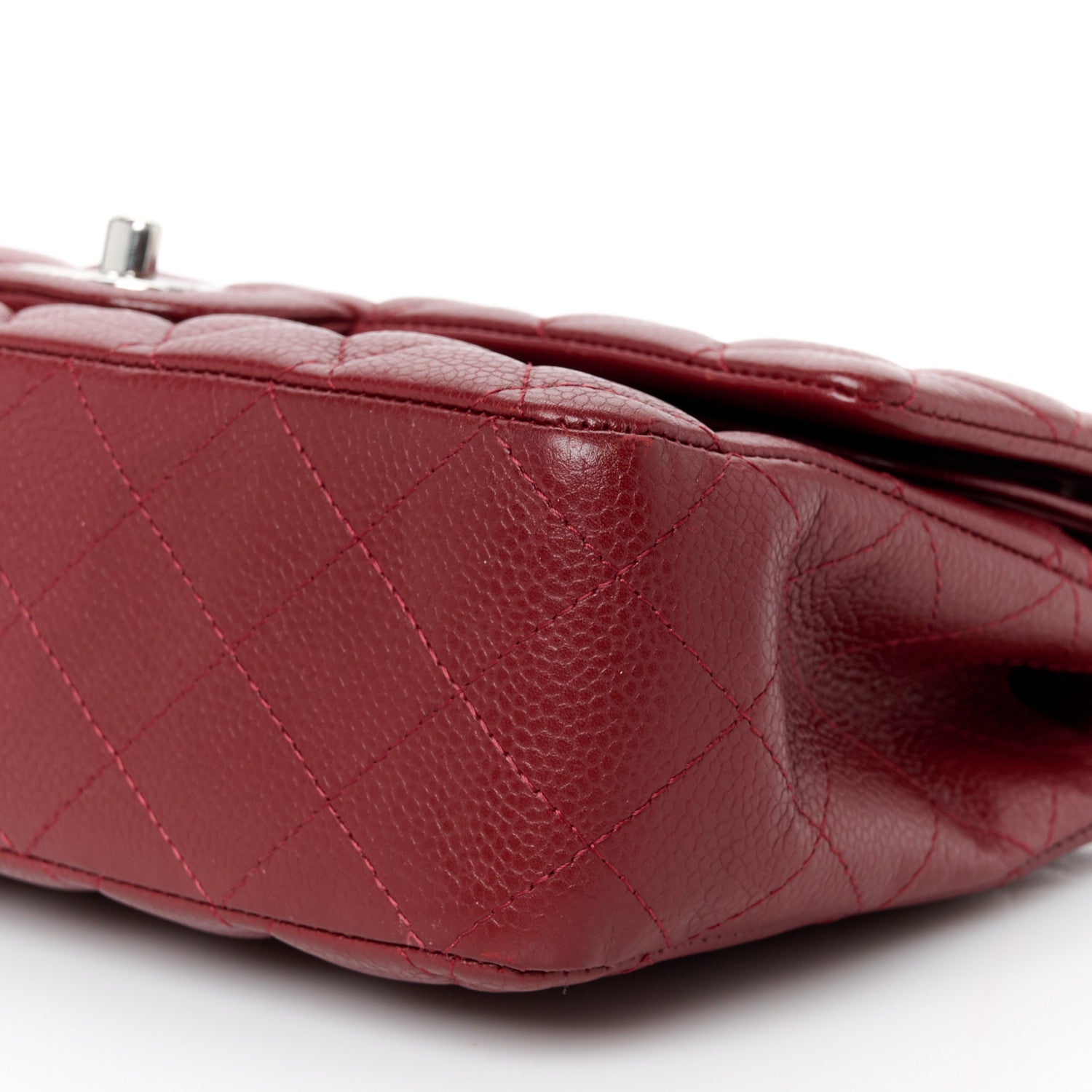 Chanel Caviar Quilted Medium Double Flap Red 11 of 11