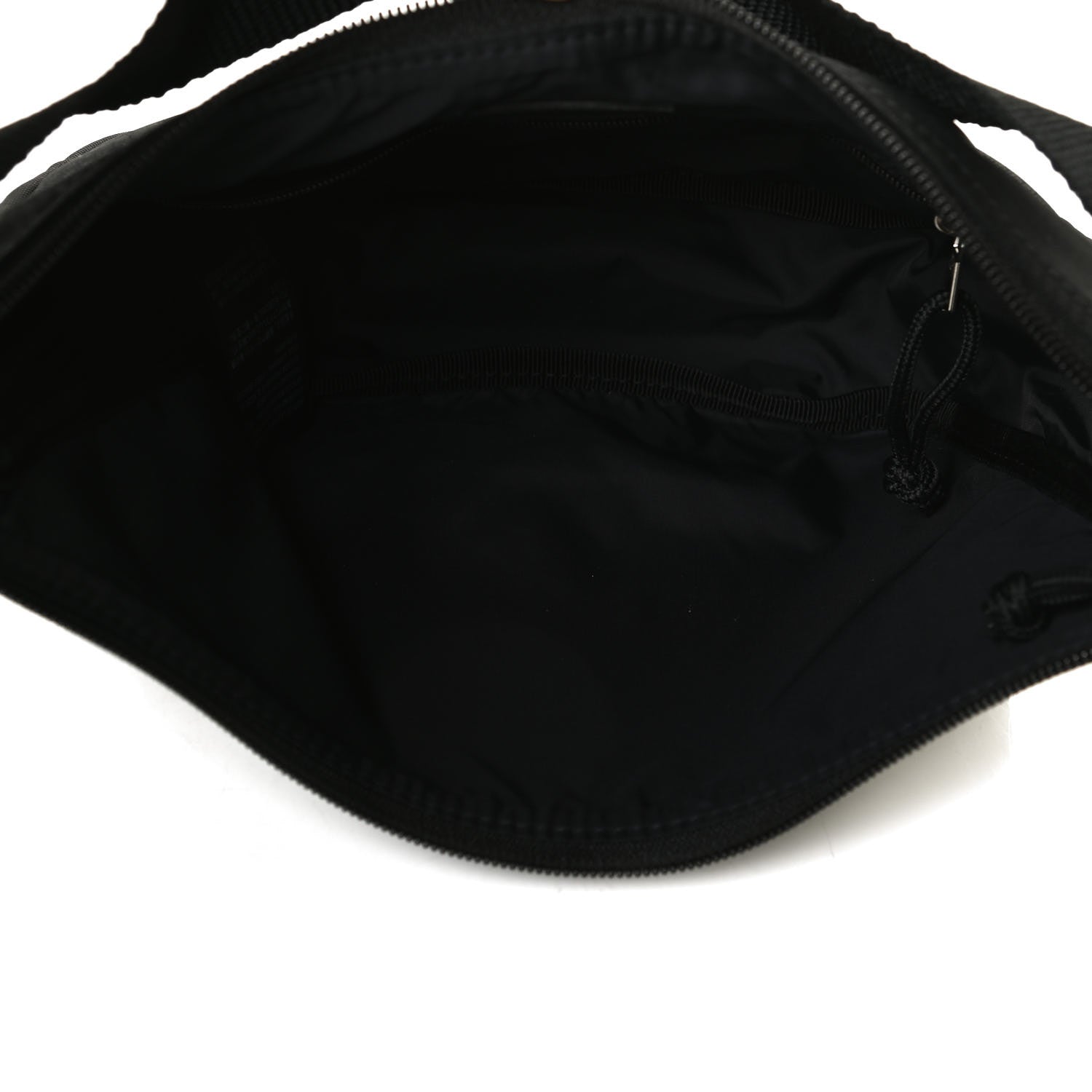 Balenciaga Recycled Sport Nylon Logo Embroidered Wheel Sling Bag Black White 5 of 12