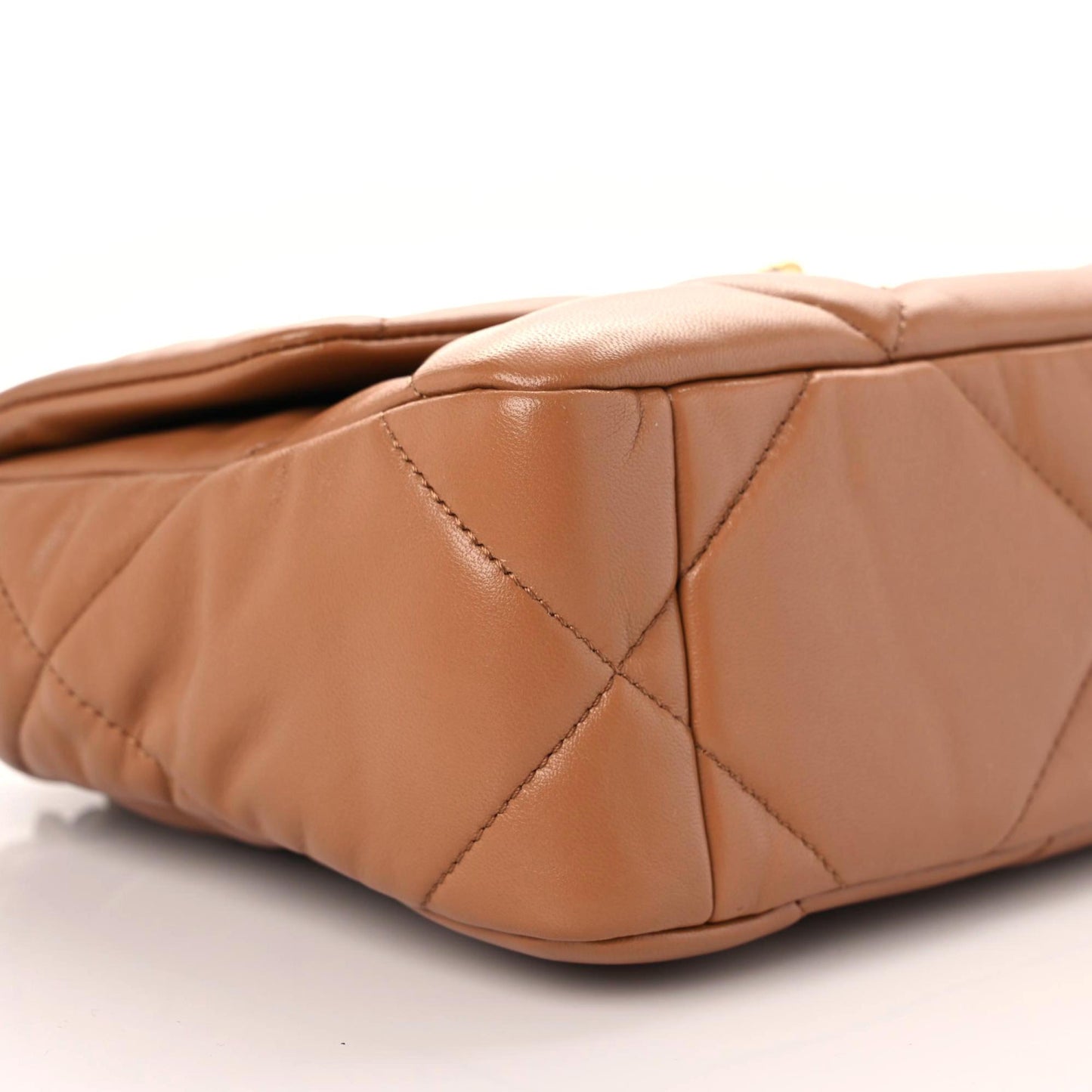 Lambskin Quilted Medium Chanel 19 Flap Brown