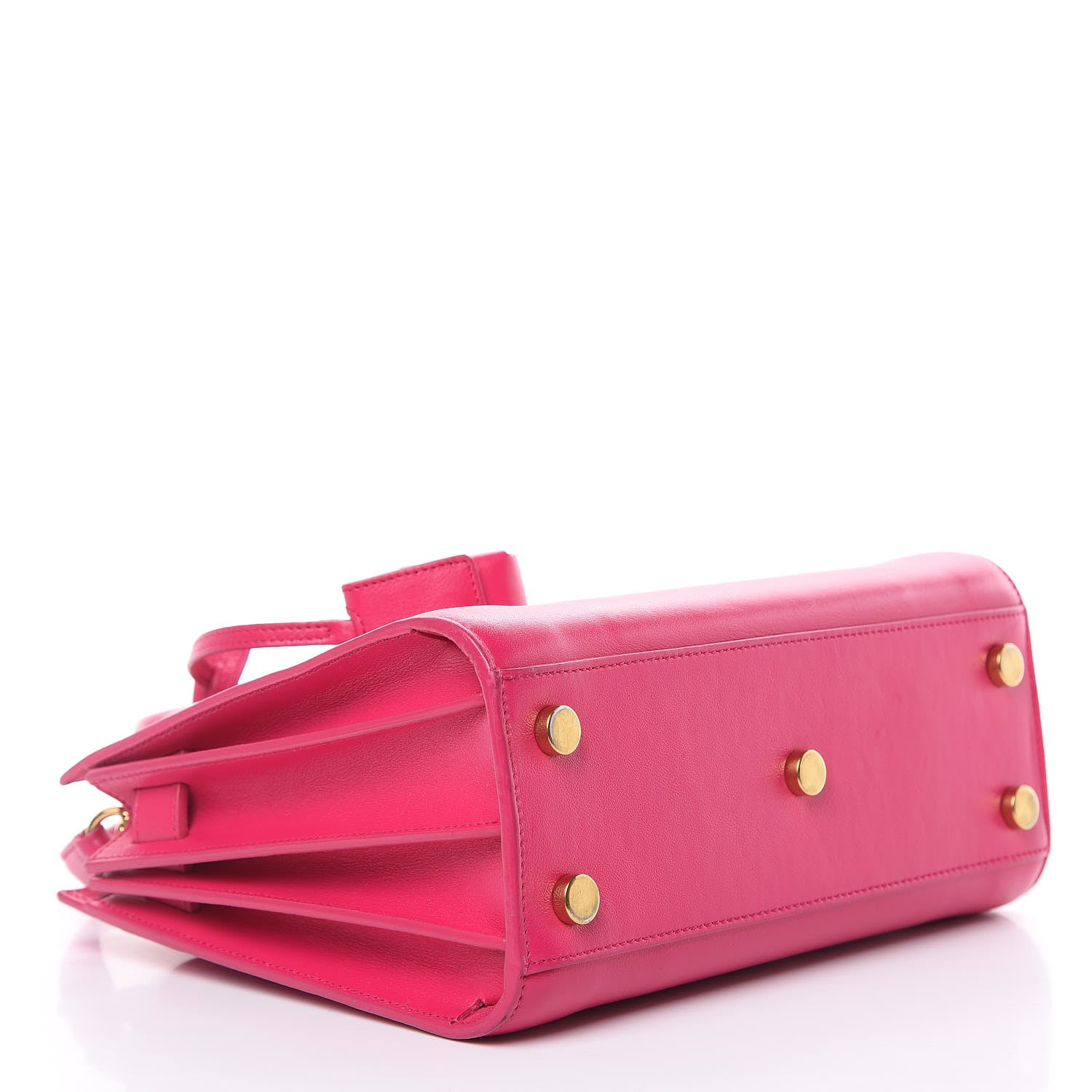 Saint Laurent Calfskin Nano Sac De Jour Lipstick Fuchsia 4 of 12
