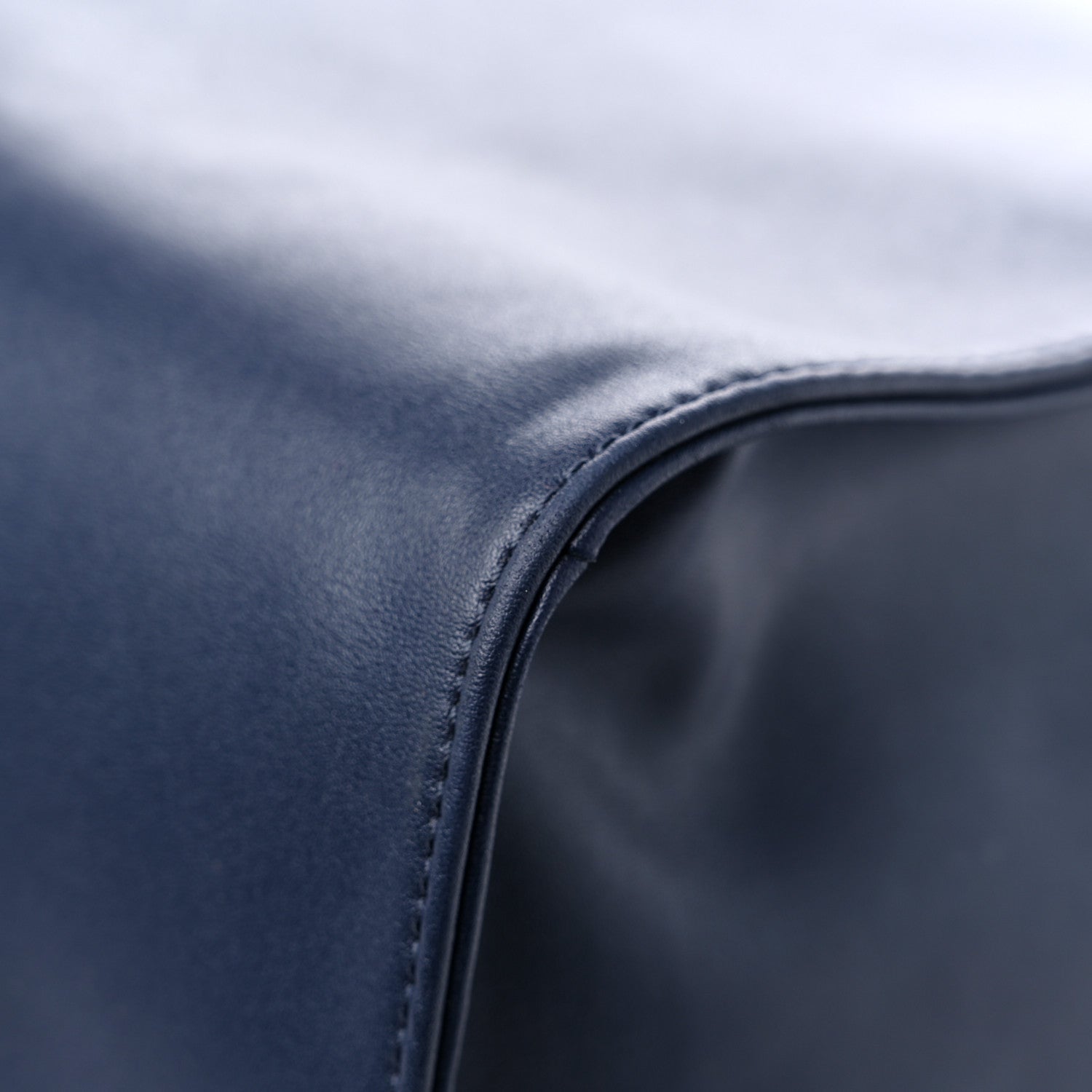 Telfar Vegan Leather Large Shopping Bag Navy 9 of 14