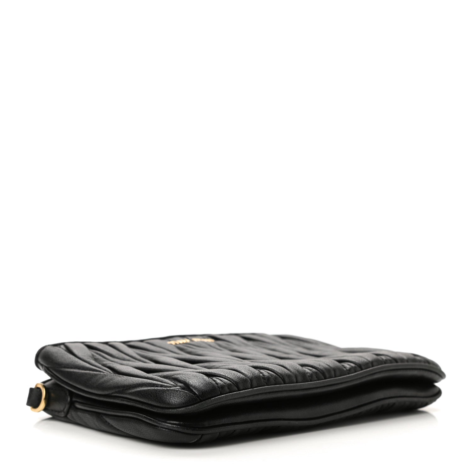 Miu Miu Nappa Matelasse Double Zip Crossbody Black 3 of 11