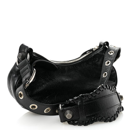 Balenciaga Agneau Arena Le Cagole Shoulder Bag XS Black 4 of 11
