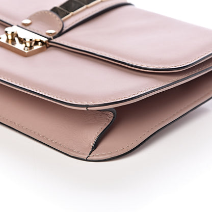 Valentino Garavani Vitello Medium Glam Lock Rockstud Flap Poudre 8 of 13