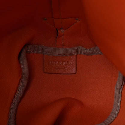 Prada Neoprene Logo Shopping Tote Orange 8 of 11