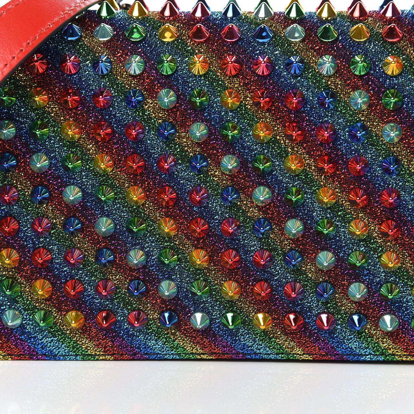 Lurex Spiked Zoompouch Crossbody Multi
