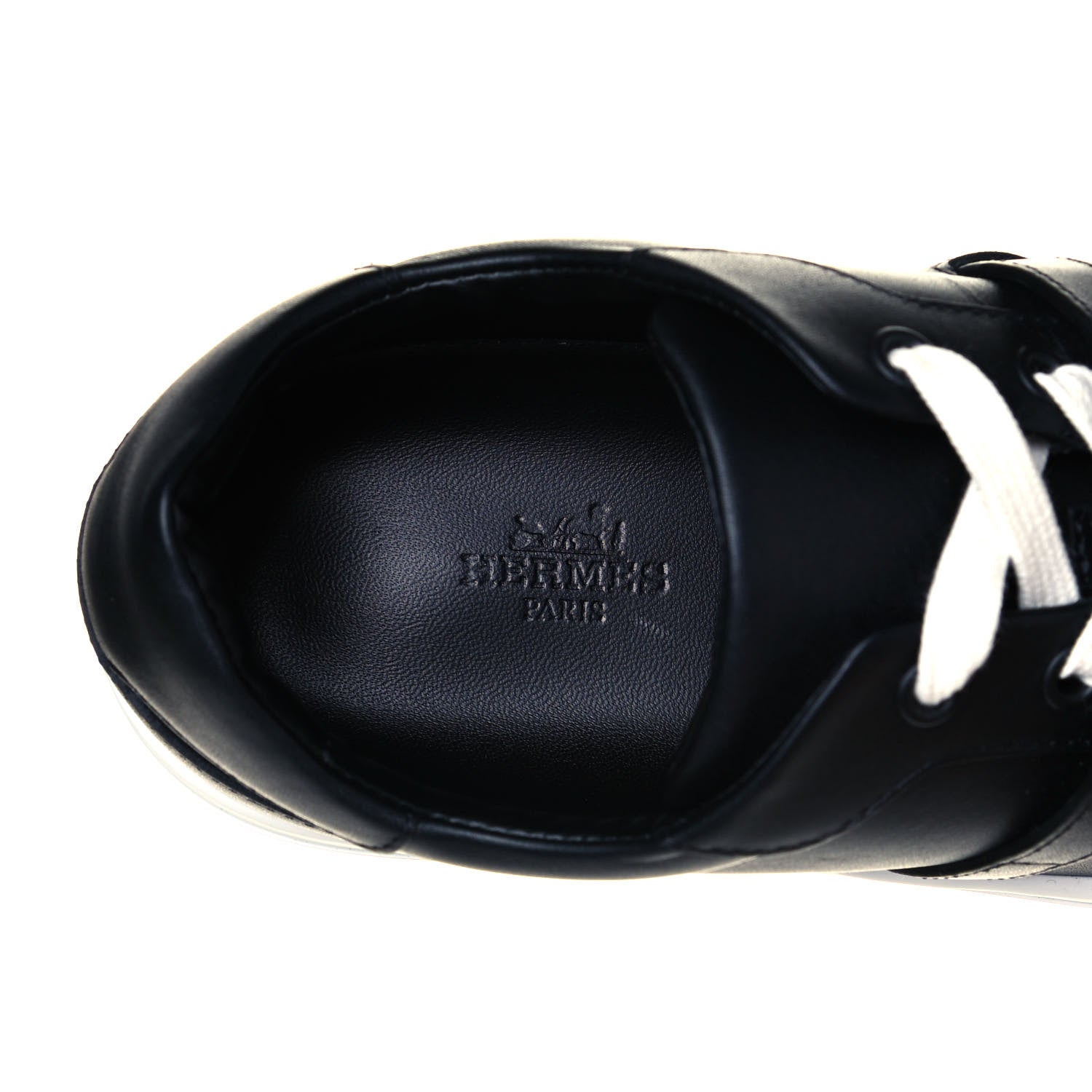 Hermes Calfskin Day Sneakers 36.5 Black 7 of 8