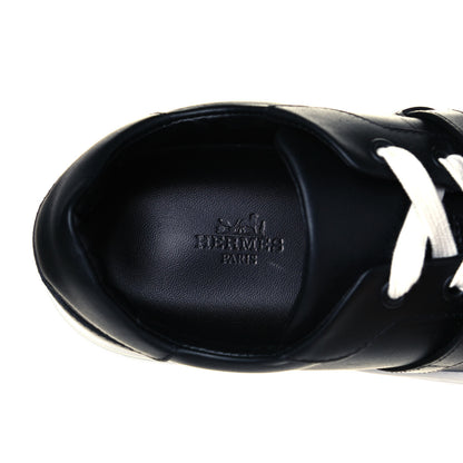 Hermes Calfskin Day Sneakers 36.5 Black 7 of 8