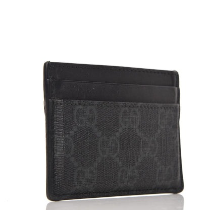 Gucci GG Supreme Monogram Card Holder Black Grey 3 of 6