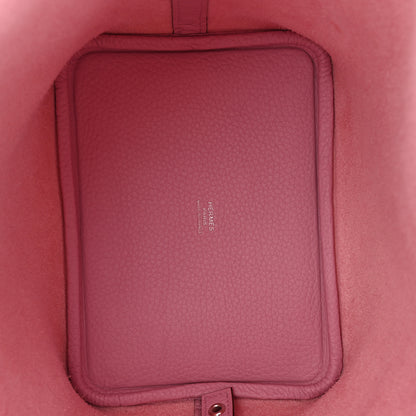 Hermes Taurillon Clemence Picotin Lock 18 PM Mauve Sylvestre 5 of 10