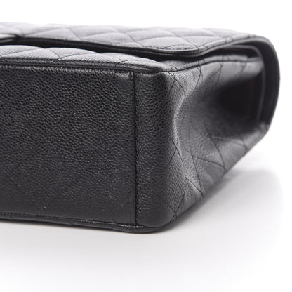 Chanel Caviar Quilted Maxi Double Flap Black 10 of 13