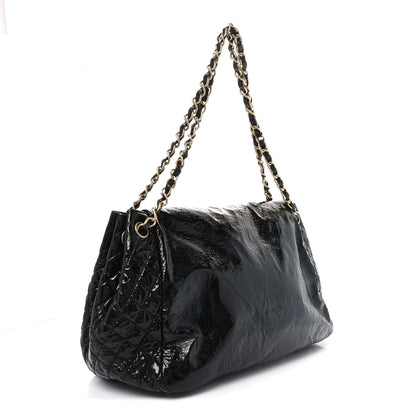 Chanel Vinyl XL Rock and Chain Flap Black 3 of 12
