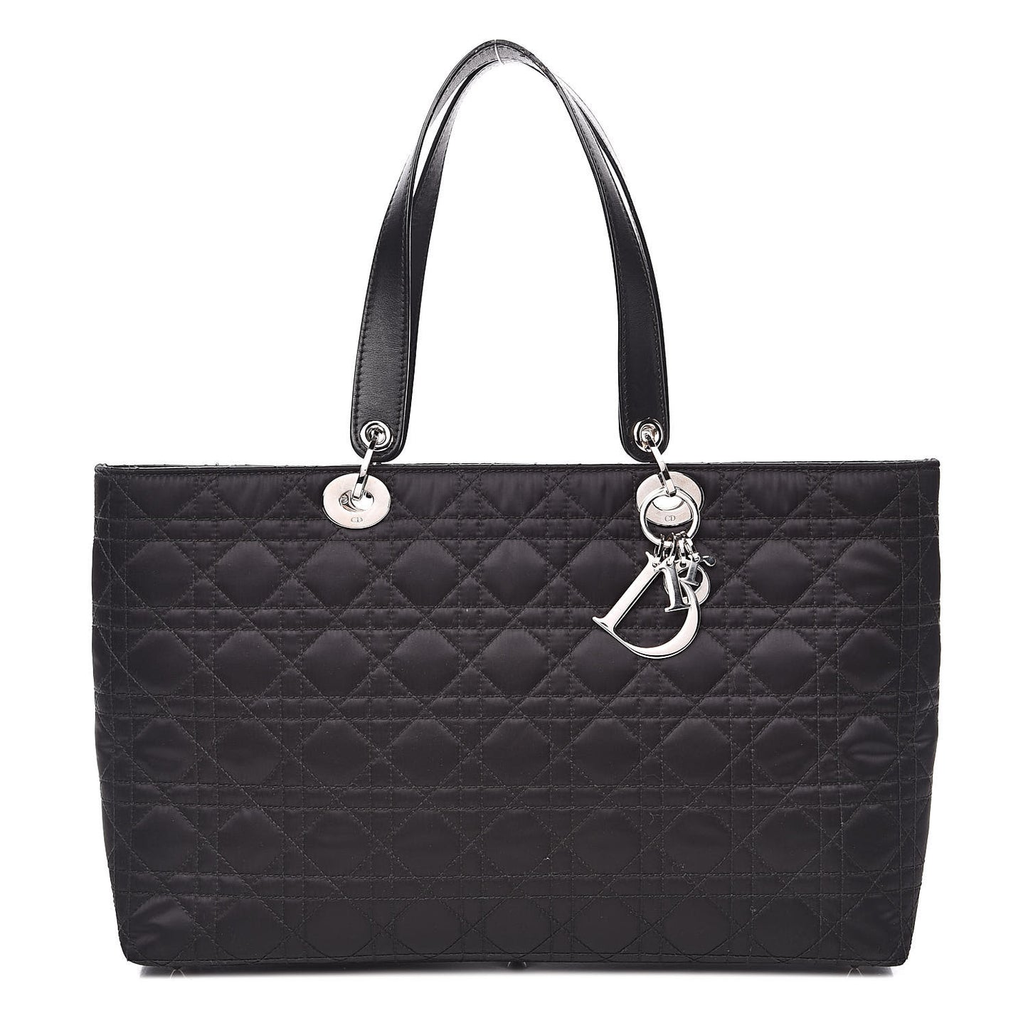 Nylon Cannage Tote Black