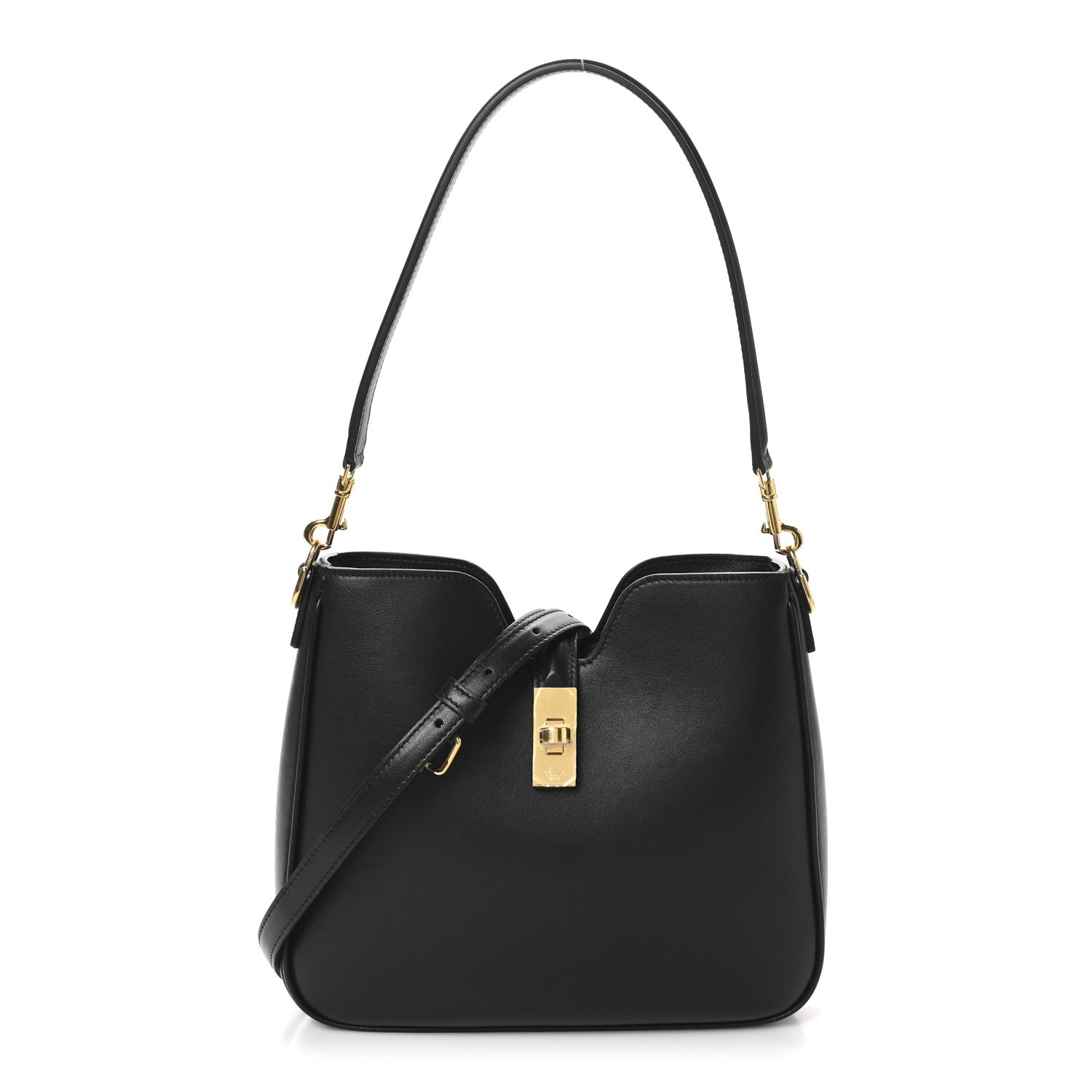 Celine Smooth Calfskin Small Camille 16 Soft Bag Black 1 of 9