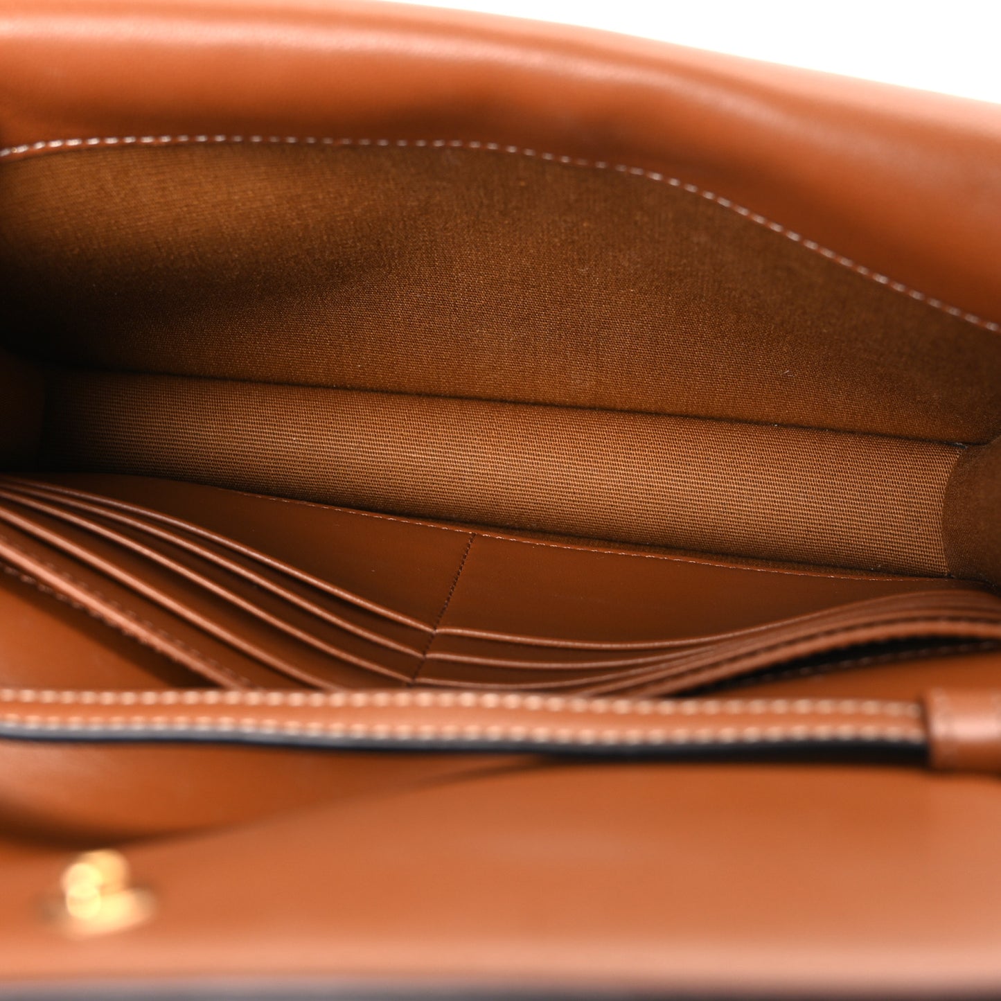 Triomphe Canvas Lambskin Wallet On Strap Tan