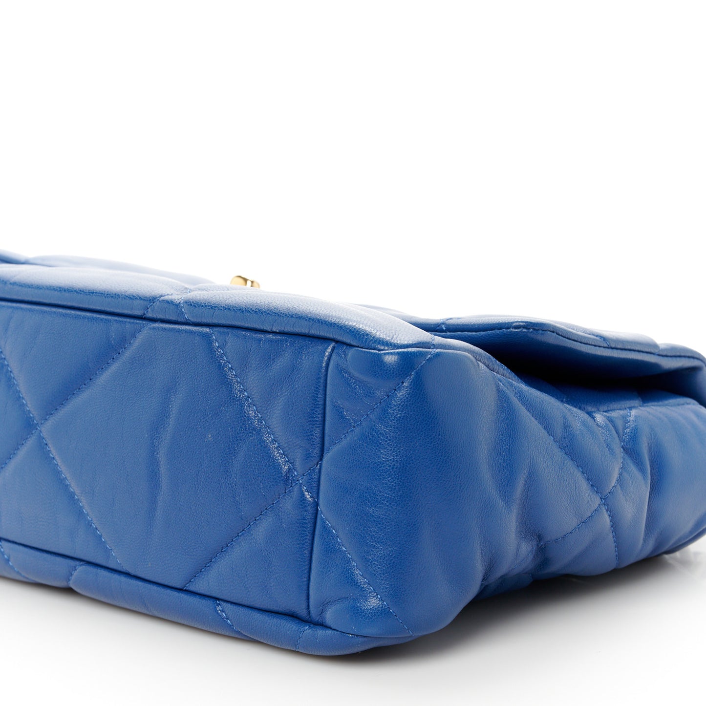Lambskin Quilted Large Chanel 19 Flap Blue