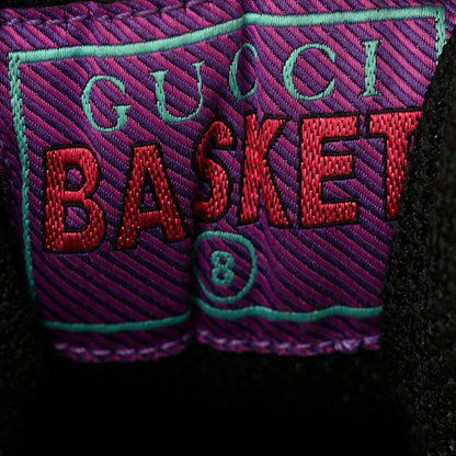 Gucci GG Supreme Monogram Demetra Mens Basket Low Top Sneakers 8 Blue Black 8 of 11