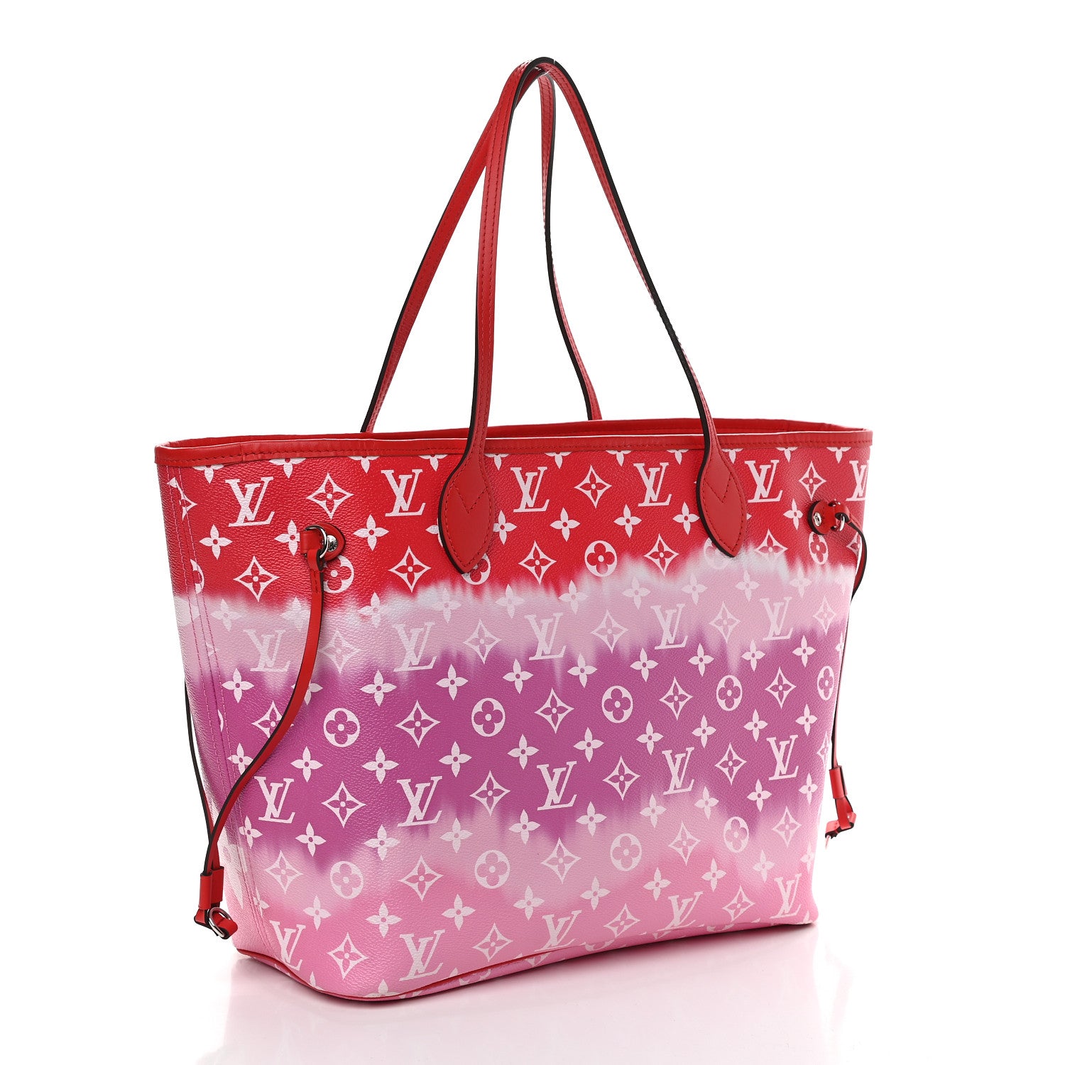 Louis Vuitton Monogram Escale Neverfull MM Rouge 4 of 10