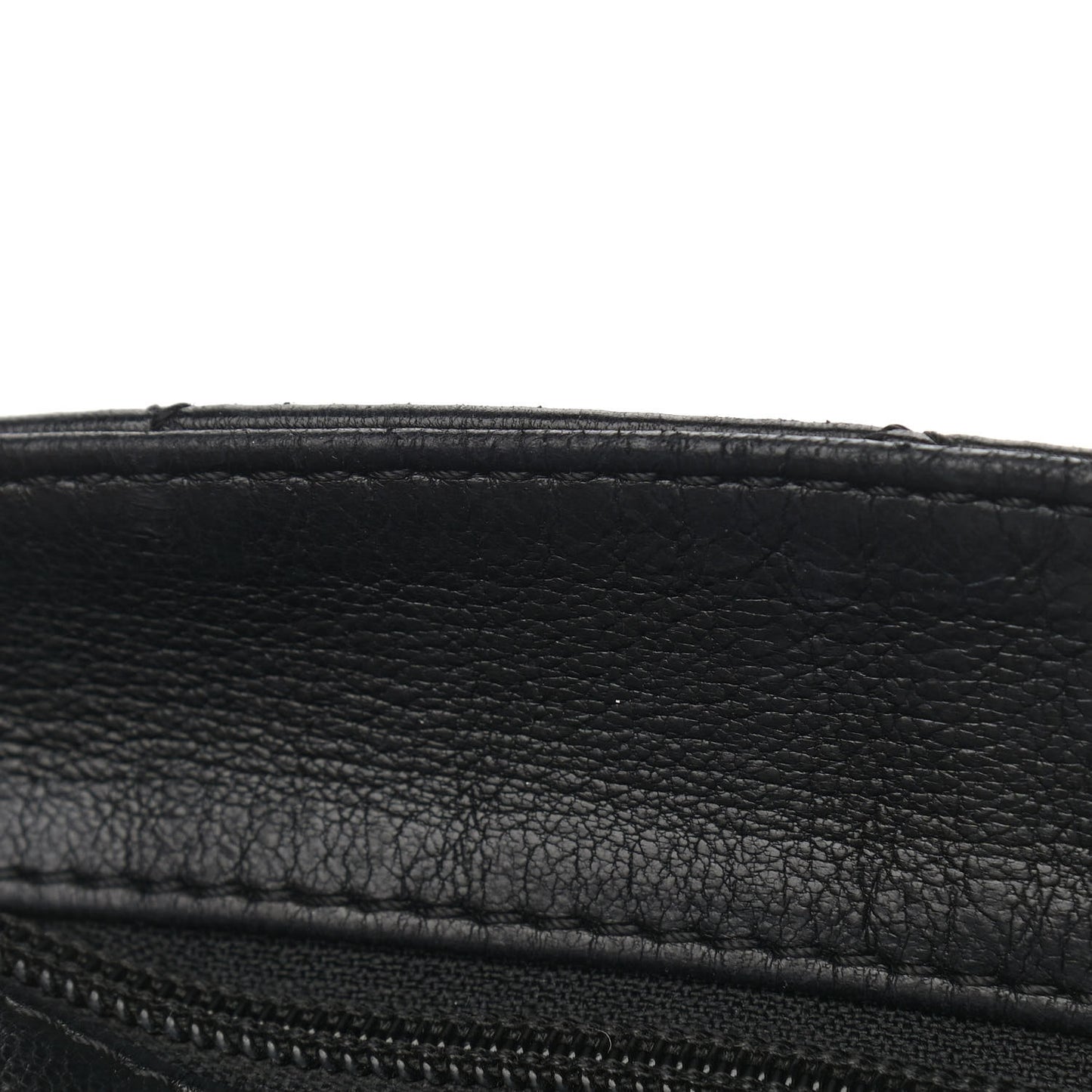 Lambskin Stitched Medium Ultimate Soft Tote Black