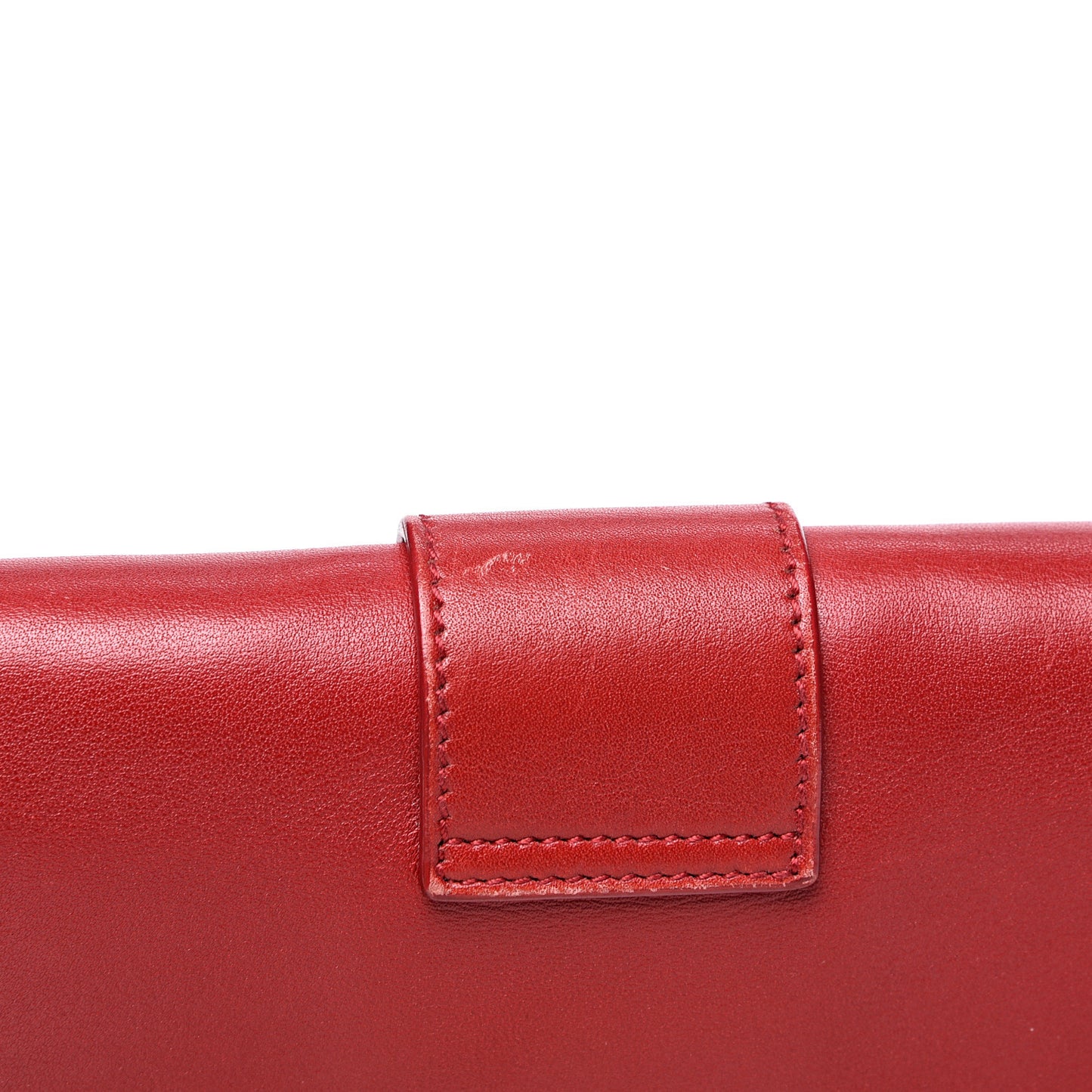 Calfskin Classic Y Ligne Chain Wallet Red
