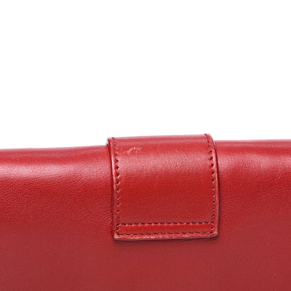 Saint Laurent Calfskin Classic Y Ligne Chain Wallet Red 15 of 16