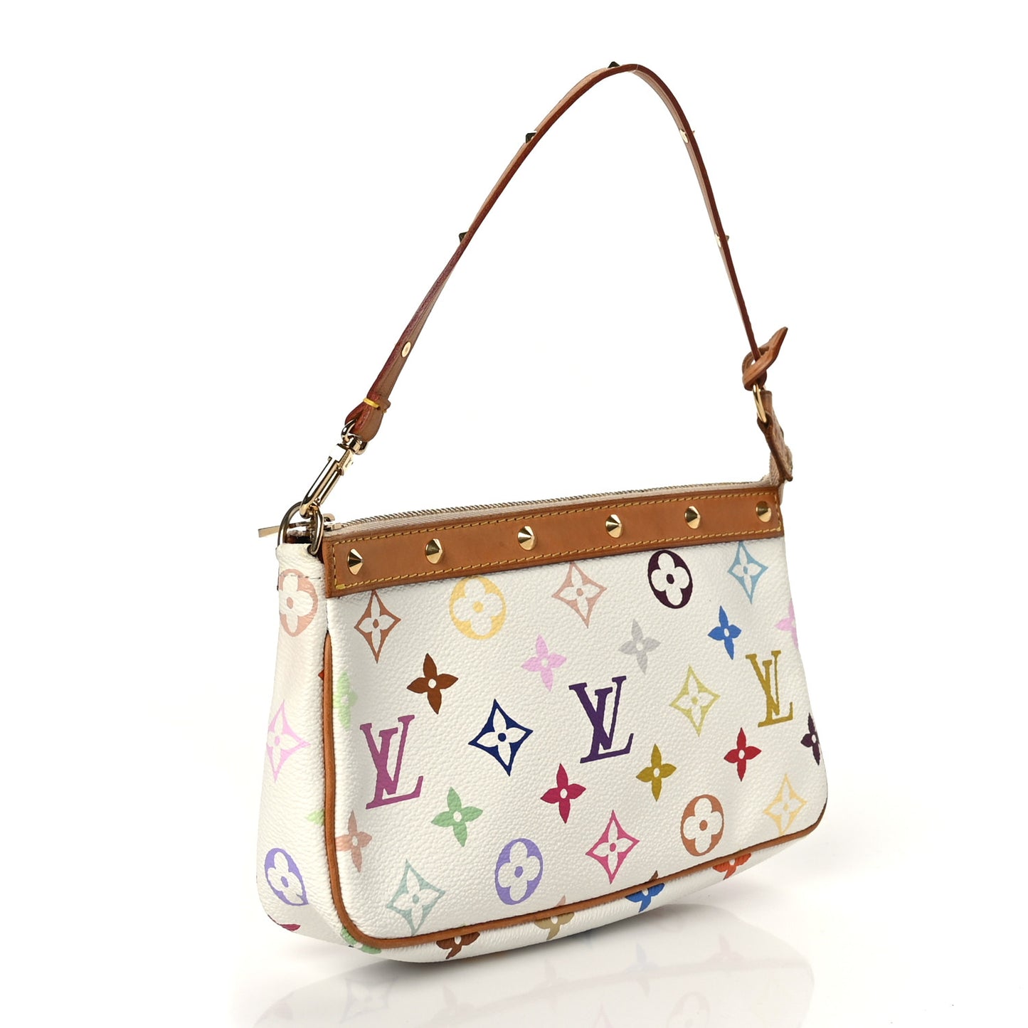 Monogram Multicolor Pochette Accessories White