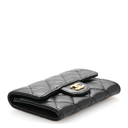 Chanel Caviar Quilted Flap Card Holder Black 4 of 11