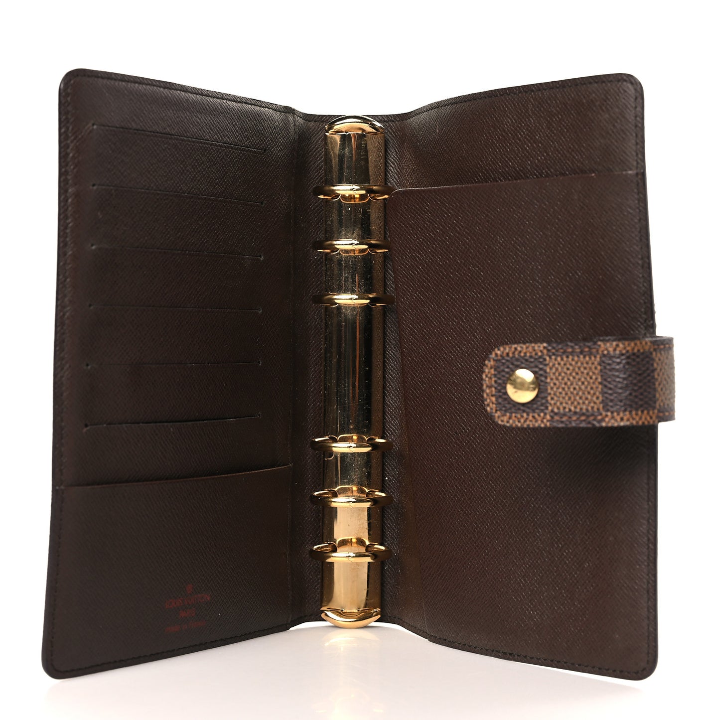 Damier Ebene Medium Ring Agenda Cover