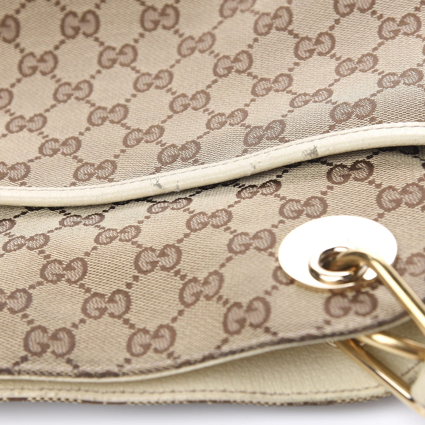 Monogram Medium Eclipse Shoulder Bag Off White