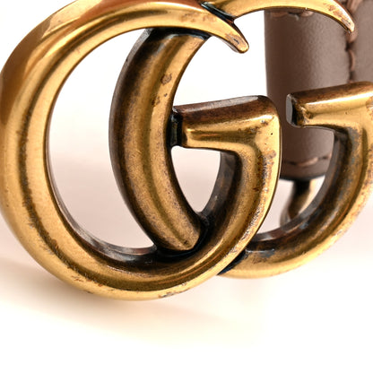 Gucci Calfskin Double G 20mm Belt 85 34 Porcelain Rose 6 of 8