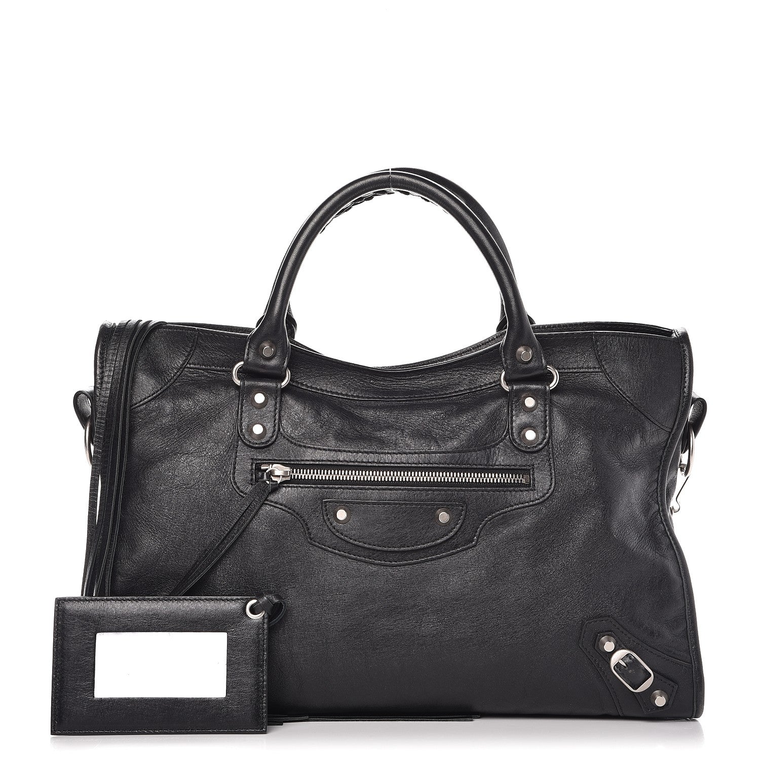 Balenciaga Agneau Classic Silver Hardware City Black 1 of 13