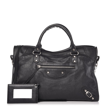 Balenciaga Agneau Classic Silver Hardware City Black 1 of 13