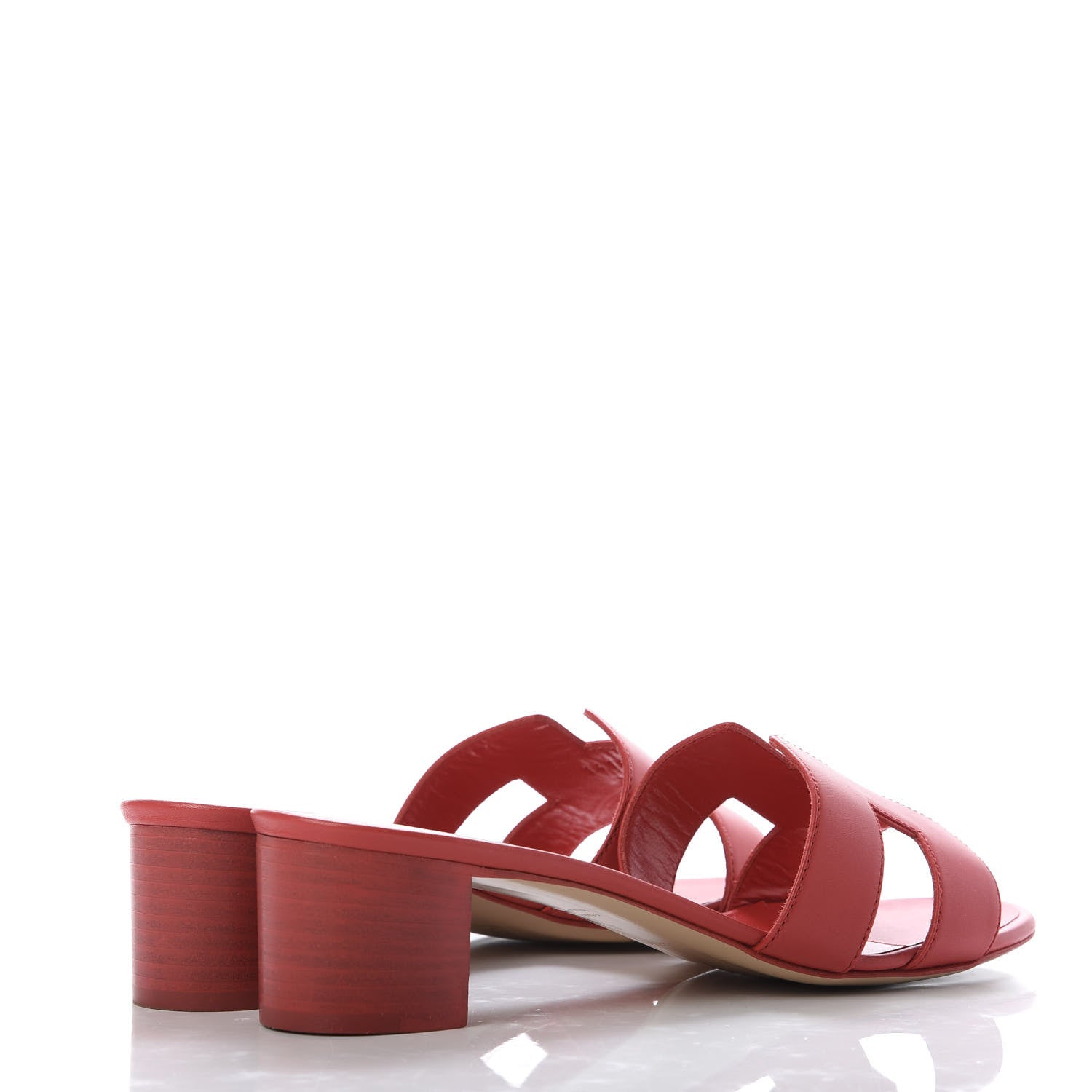 Hermes Calfskin Oasis Sandals 39 Rouge Corazon 4 of 10