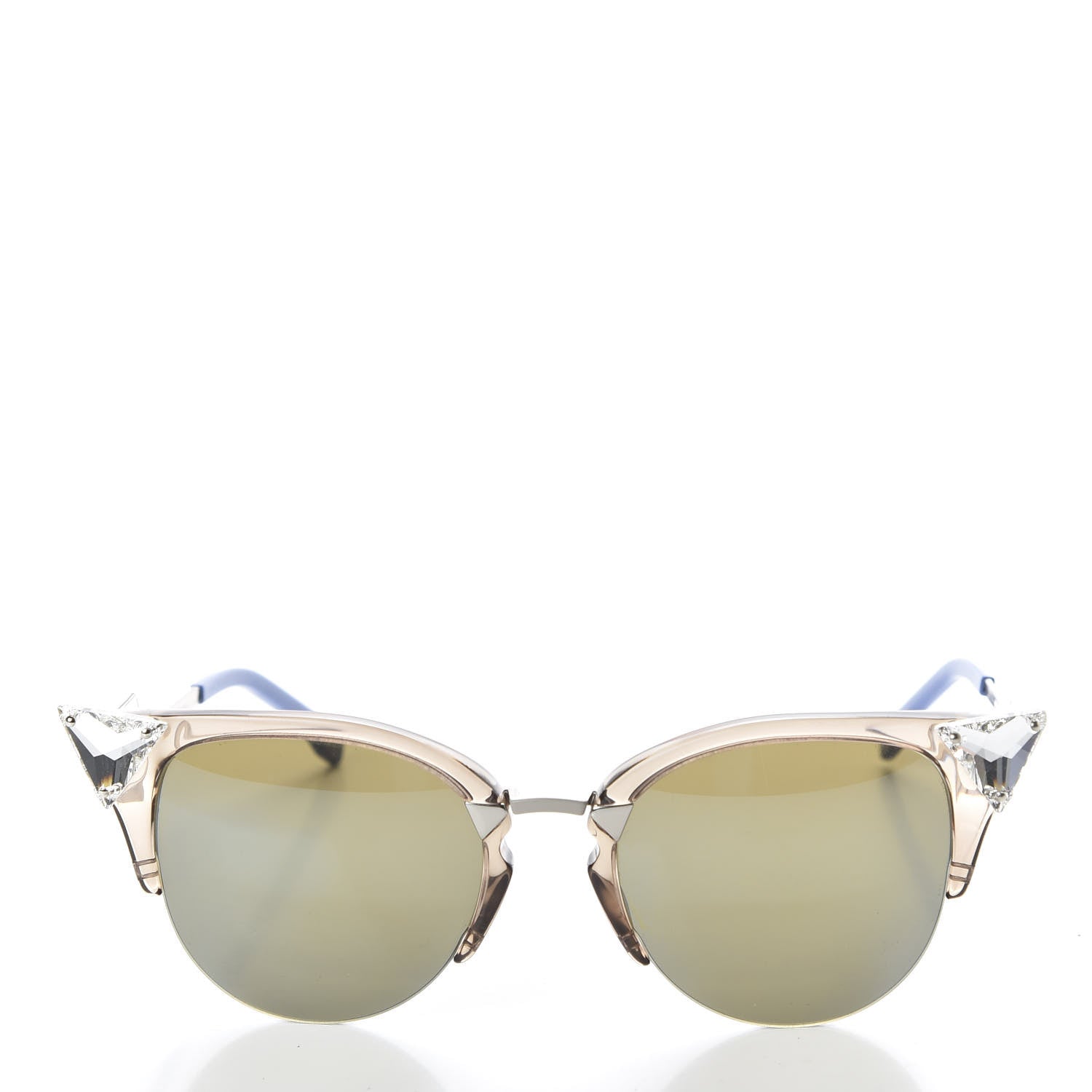 Fendi Iridia Cat Eye Sunglasses FF 0041/S Blue Crystal 2 of 6