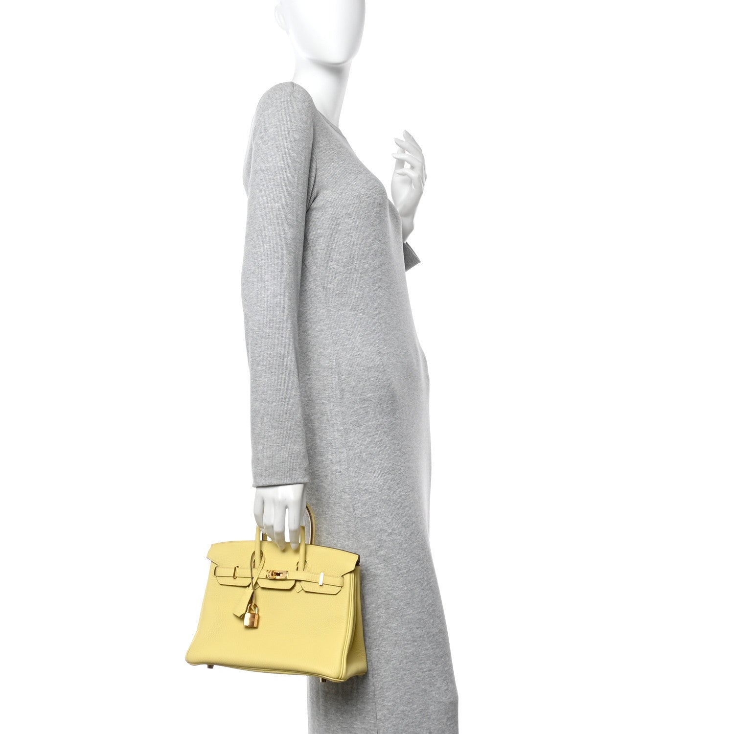 Hermes Togo Birkin 25 Jaune Poussin 2 of 11