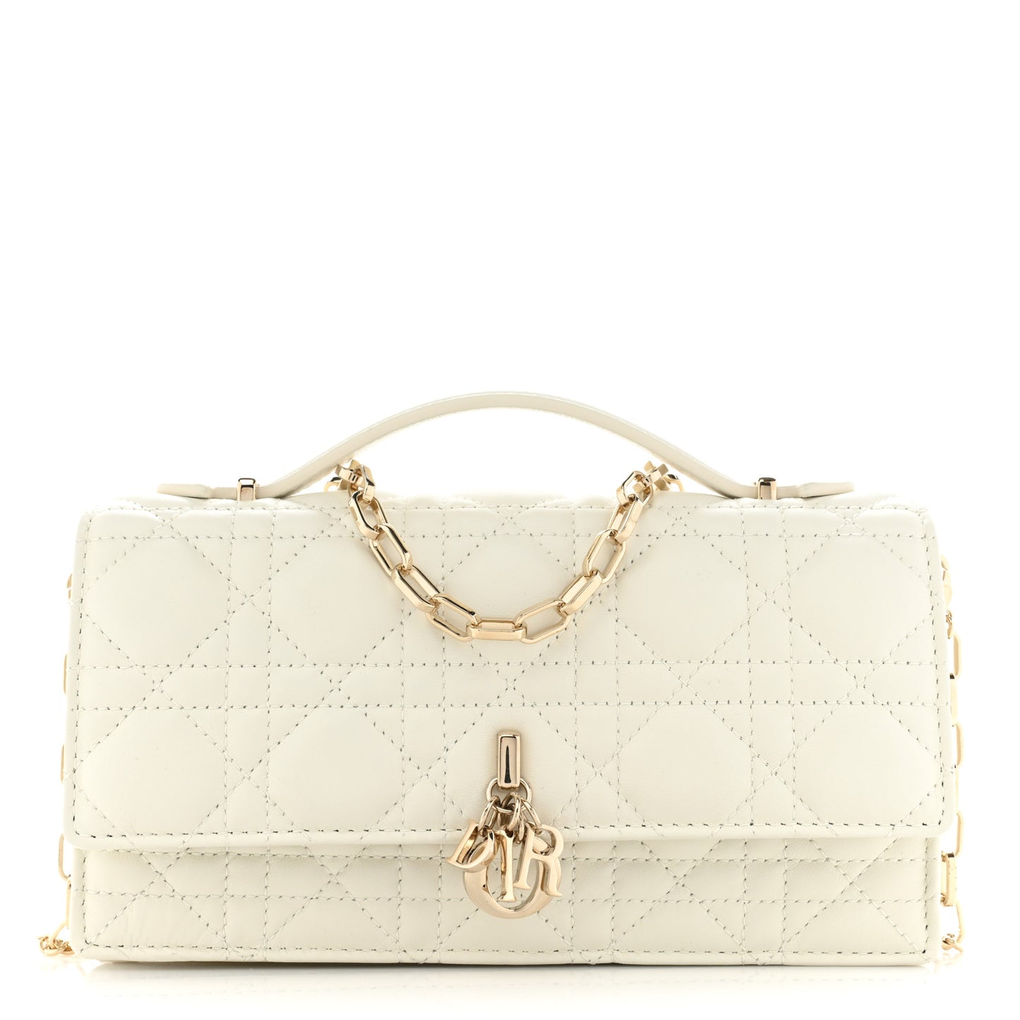 Lambskin Cannage Mini My Dior Bag Latte