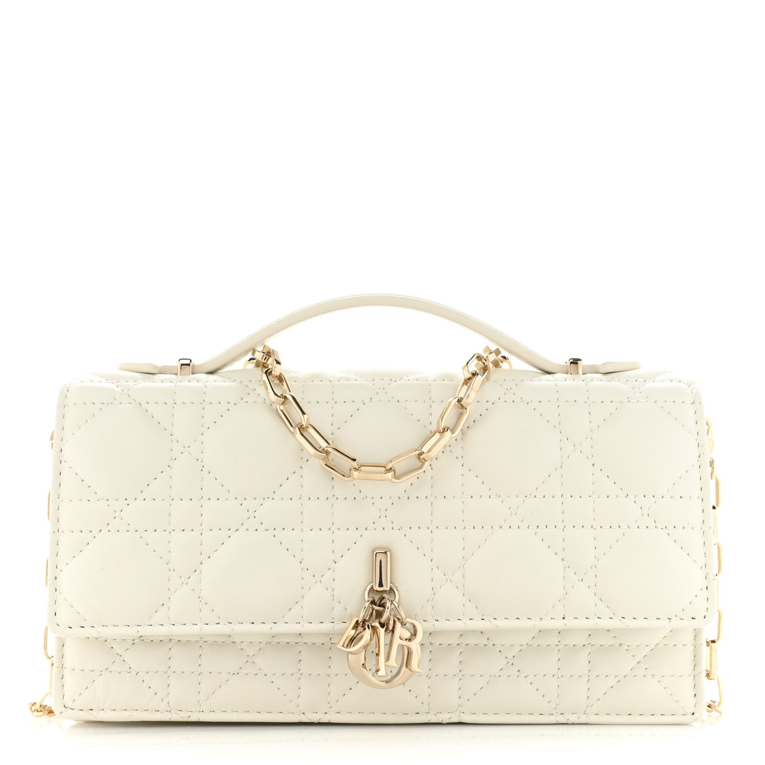 Christian Dior Lambskin Cannage Mini My Dior Bag Latte 1 of 11