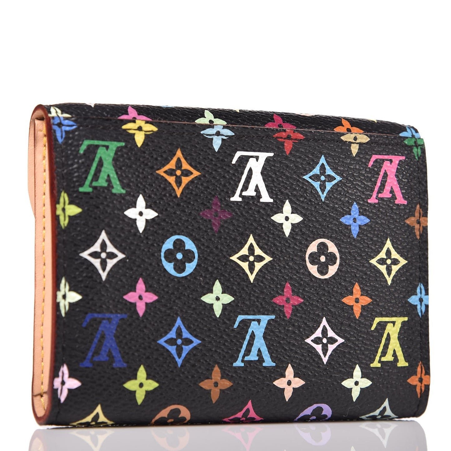 Monogram Multicolor Business Card Holder Black Grenade