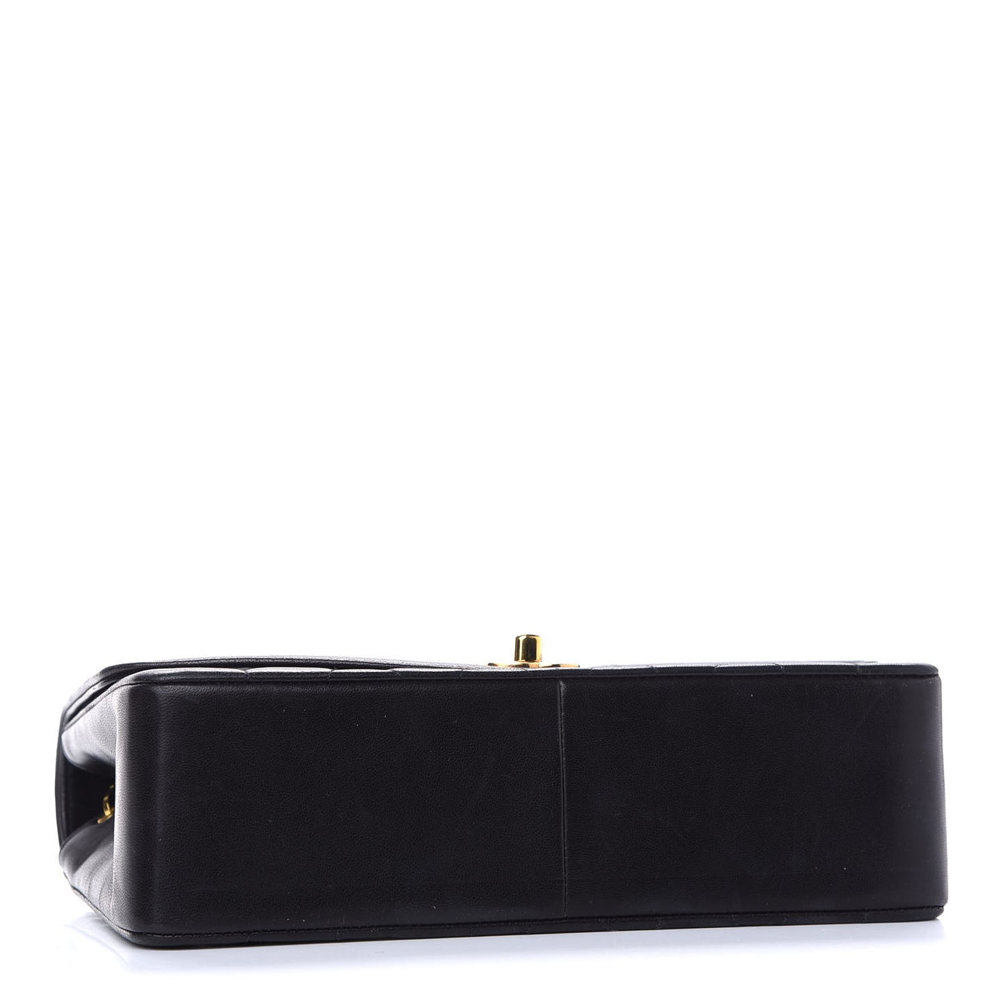 Lambskin Quilted Medium Single Flap Black