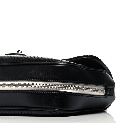 Chanel Lambskin Perforated Medium Baseball Spirit Flap Black 6 of 9