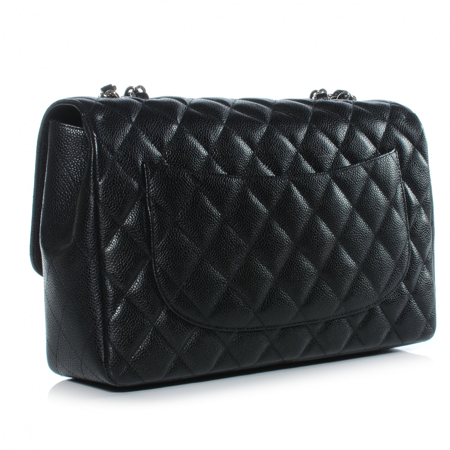 Chanel Caviar Jumbo Single Flap Black 3 of 9