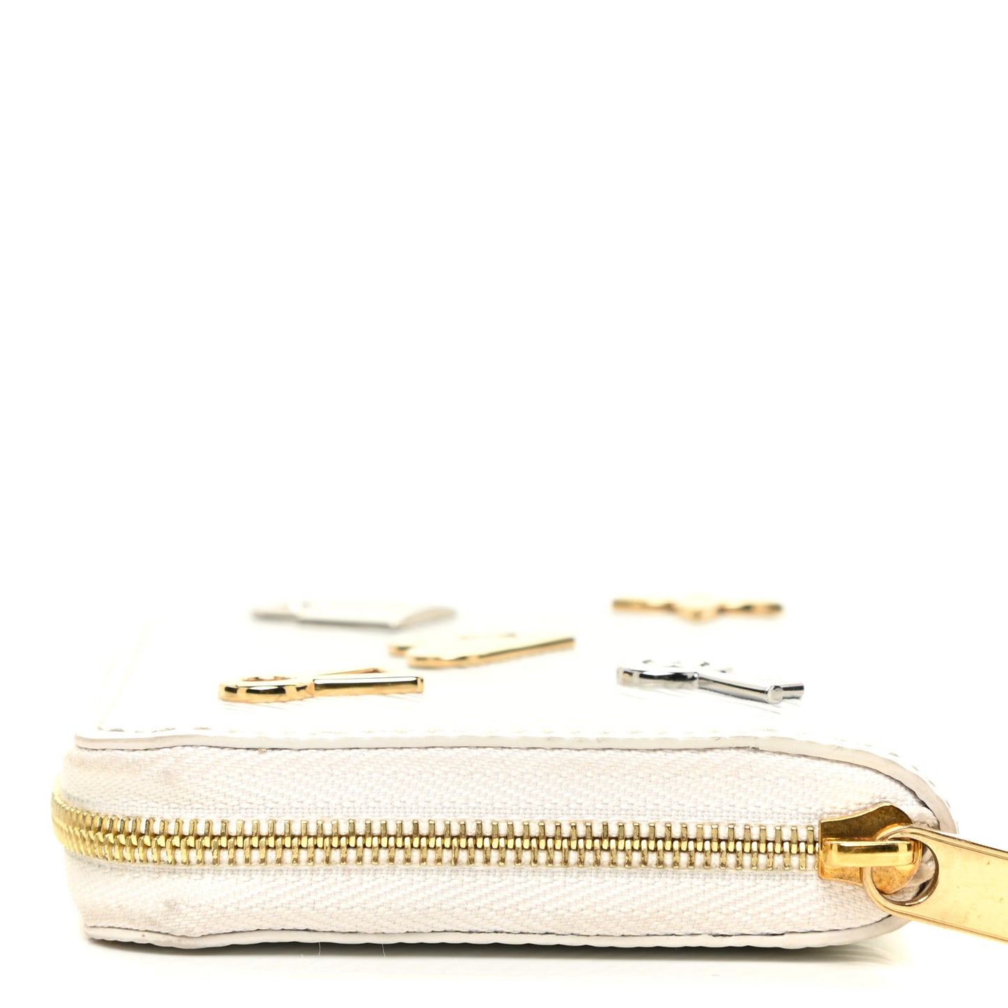 Epi Love Lock Zippy Coin Purse White