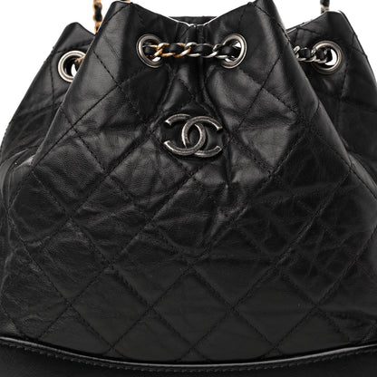 Chanel Aged Calfskin Quilted Small Gabrielle Backpack Black 8 of 11