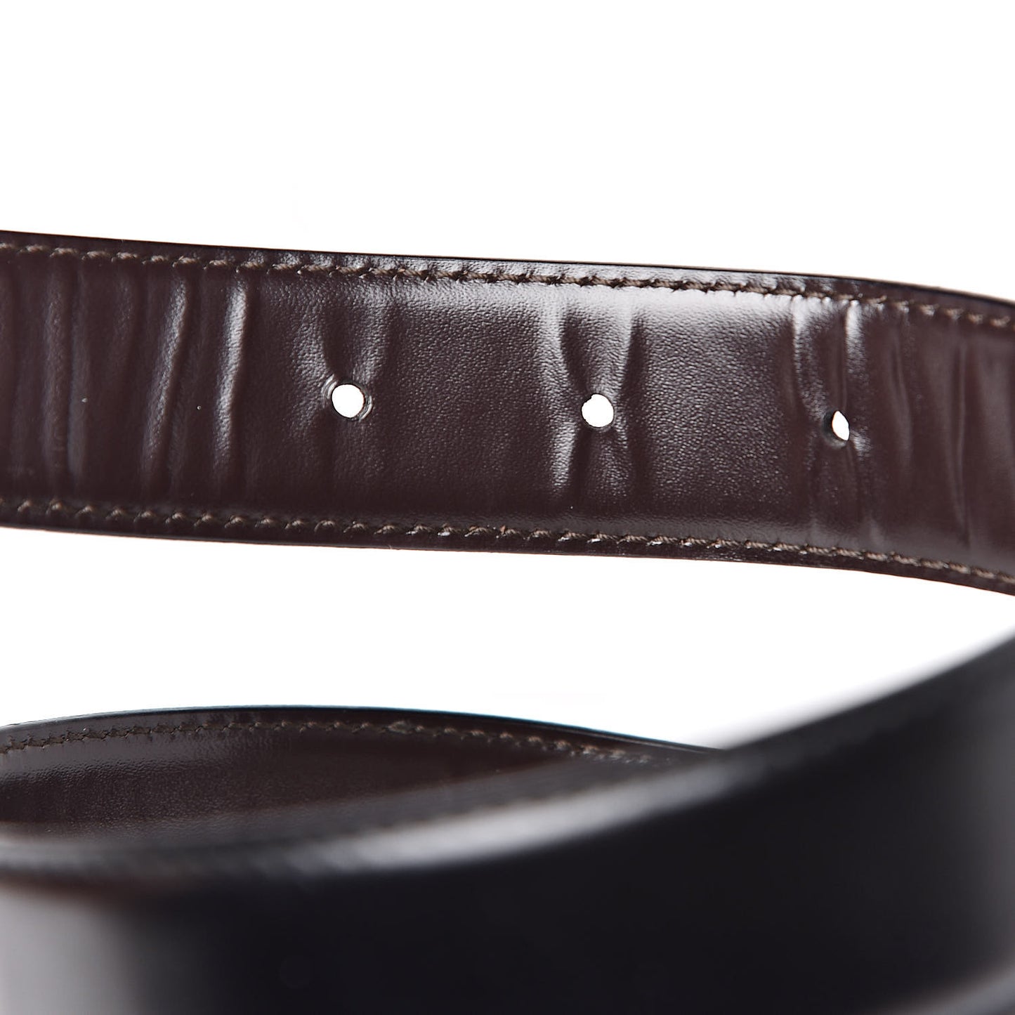 Calfskin Reversible Square G Buckle Belt 70 28 Black Brown