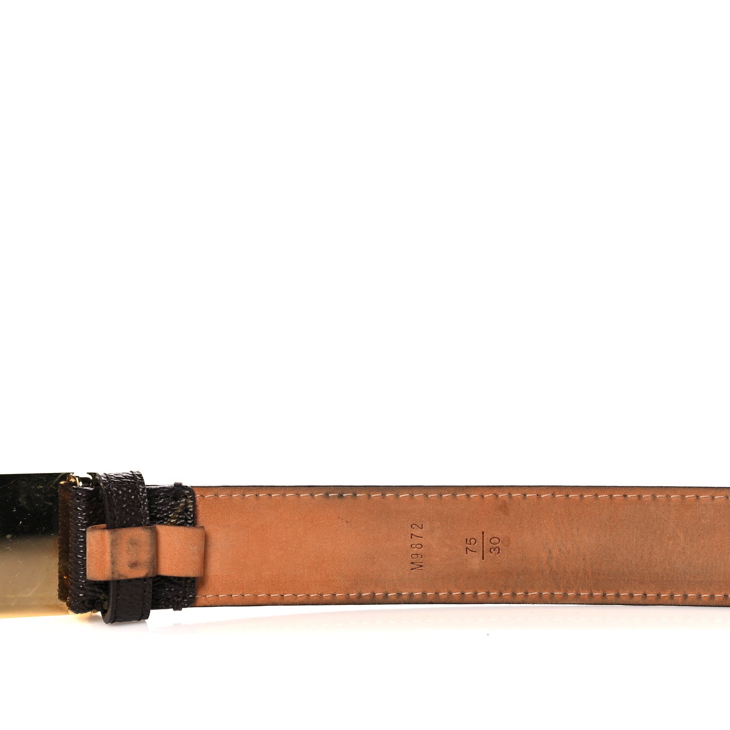 Louis Vuitton Monogram 30mm Cabochon Belt 75 30 7 of 8