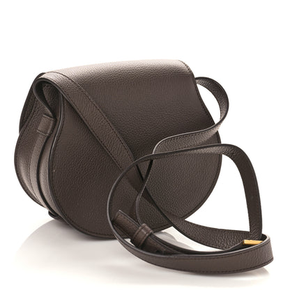 Chloe Grained Calfskin Small Marcie Saddle Bag Bold Brown 3 of 8