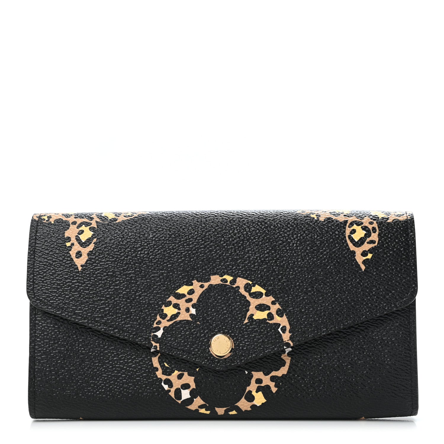 Louis Vuitton Monogram Giant Jungle Sarah Wallet Black 1 of 7