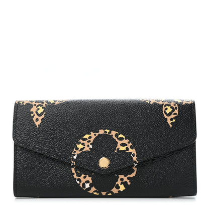 Louis Vuitton Monogram Giant Jungle Sarah Wallet Black 1 of 7